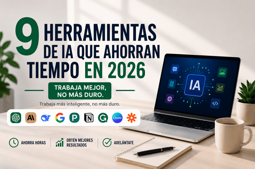 9 mejores herramientas de IA que realmente te ahorran tiempo en 2026